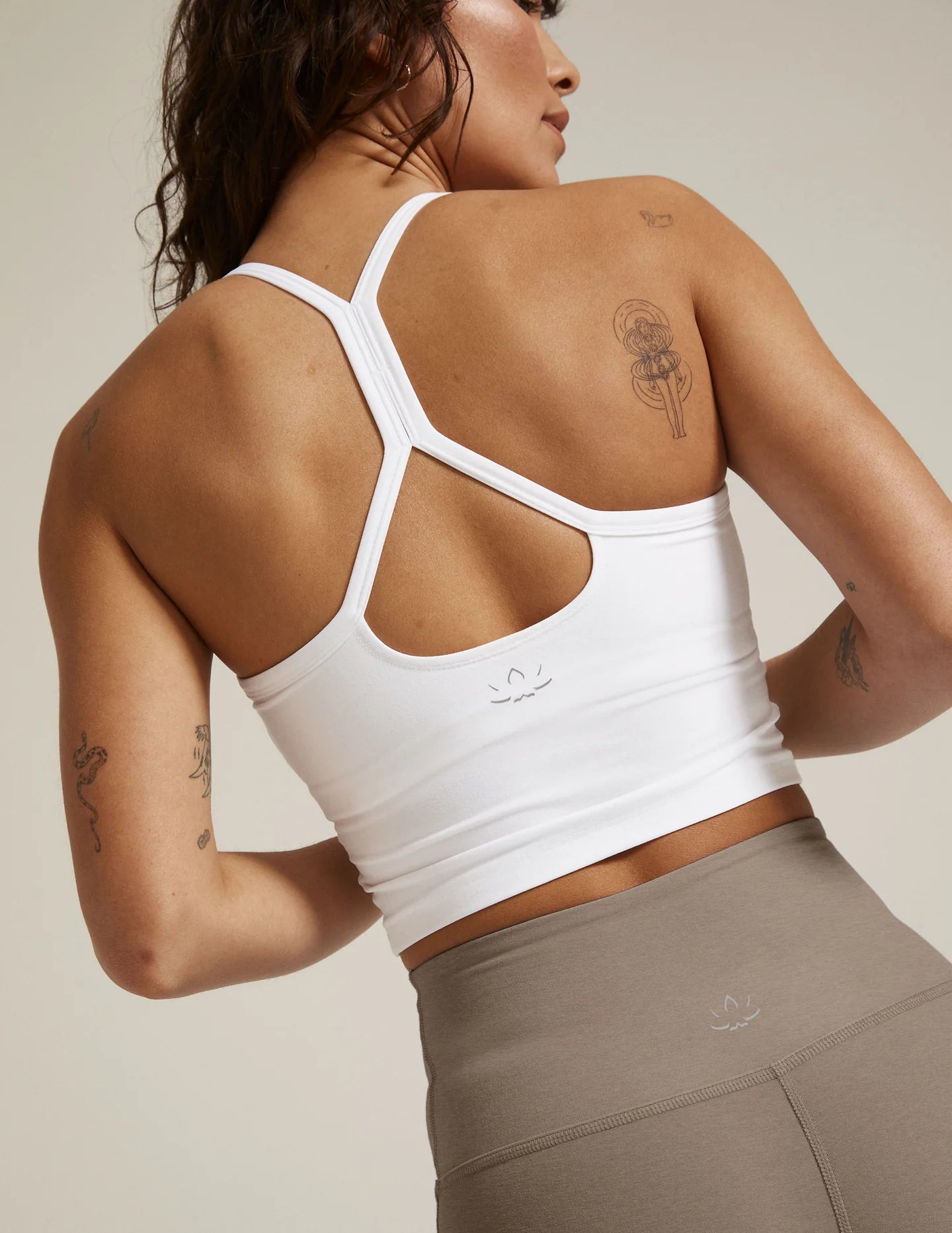 Spacedye Slim Racerback Cropped Tank