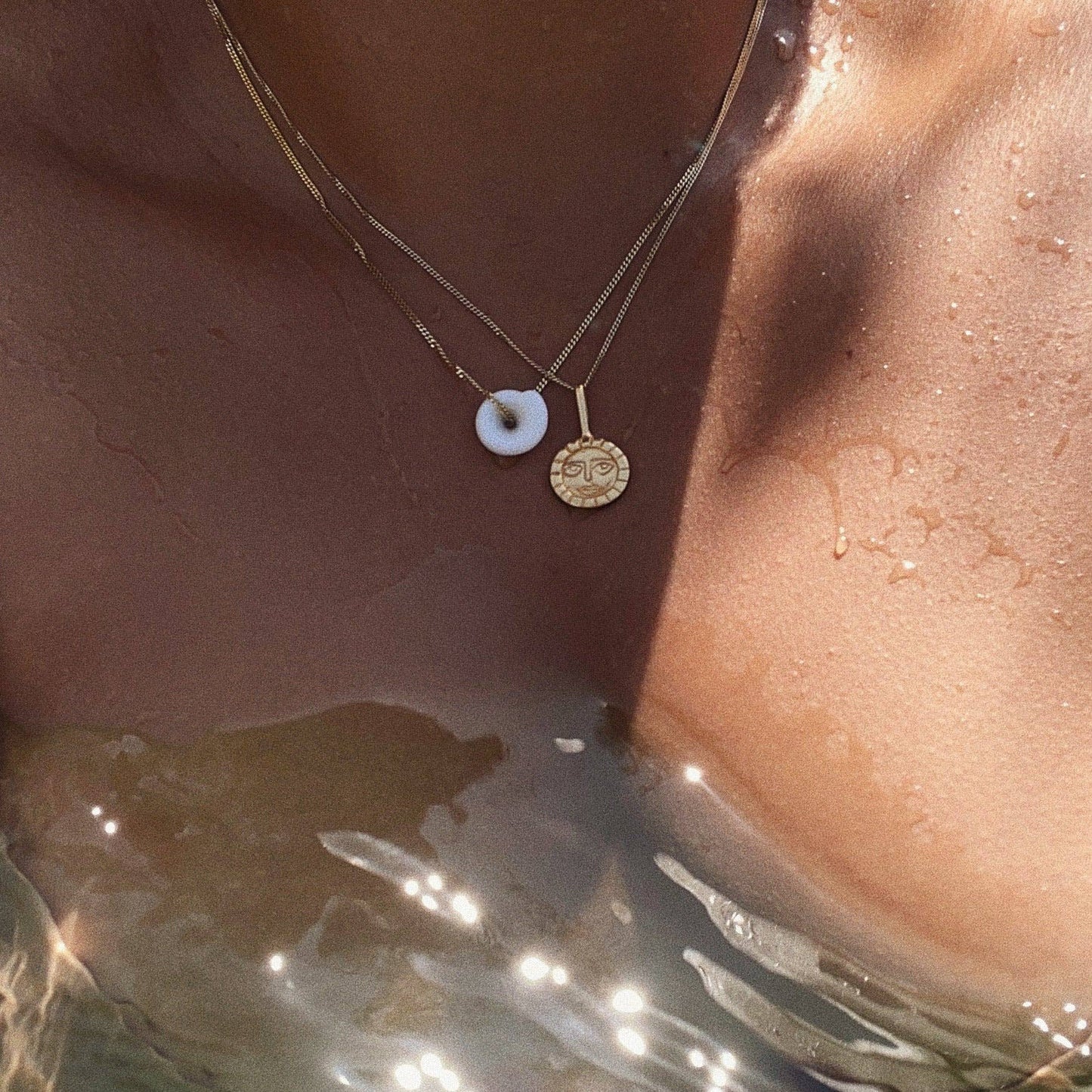 Island Time Necklace: 24k gold vermeil / 20''