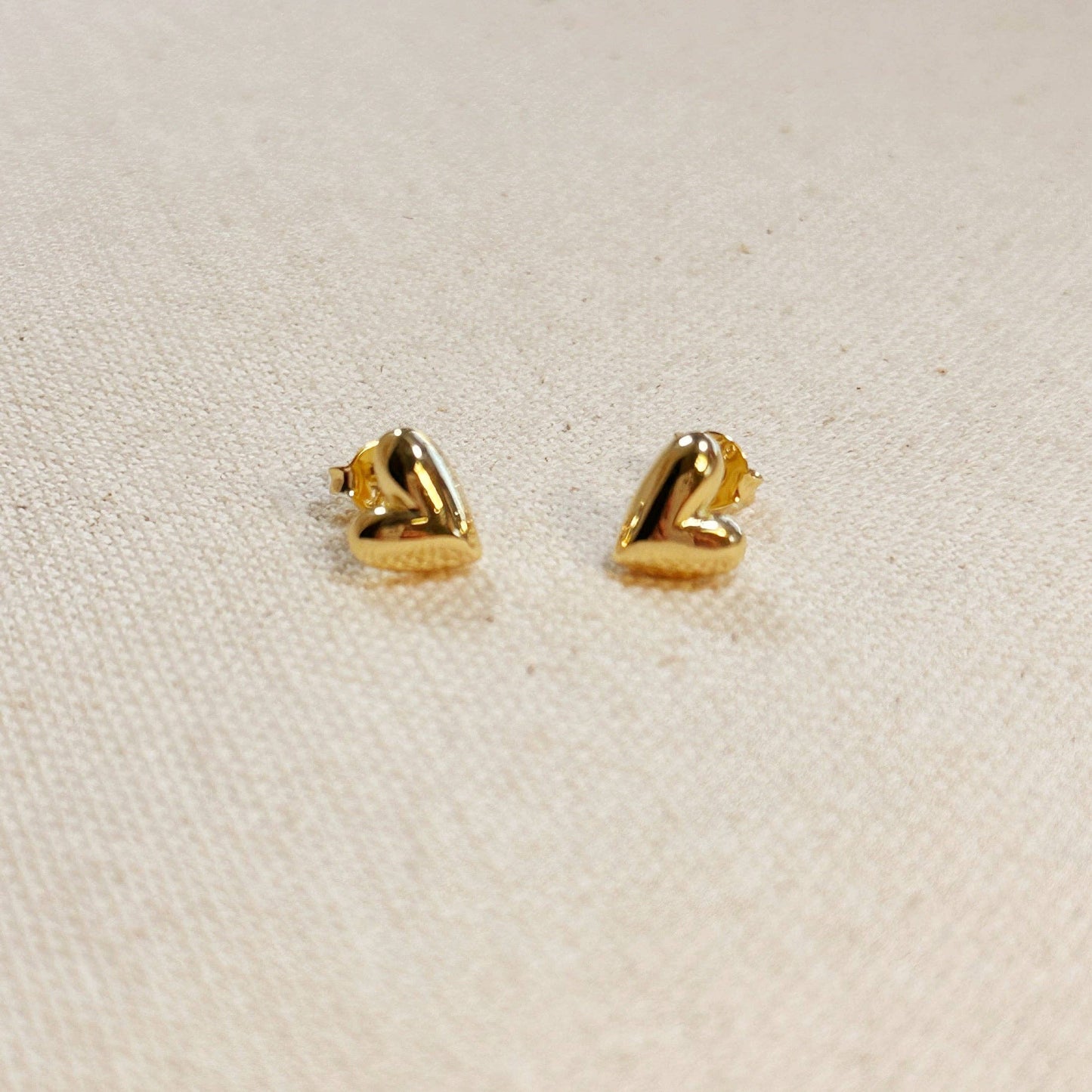 Mini Uneven Heart Stud Earrings