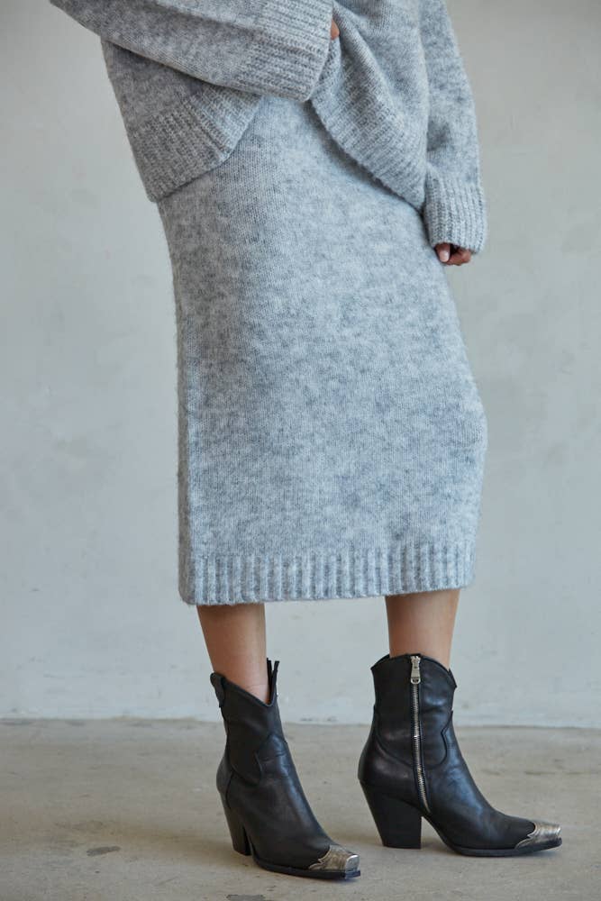 Knit Sweater Midi Skirt