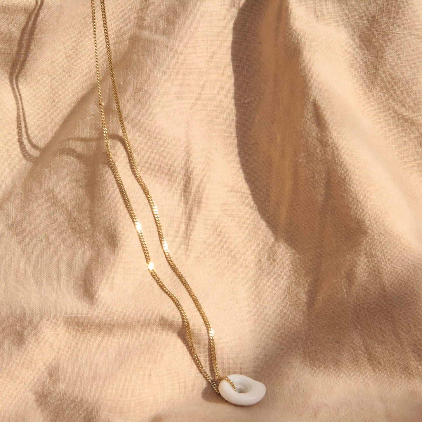 Island Time Necklace: 24k gold vermeil / 20''