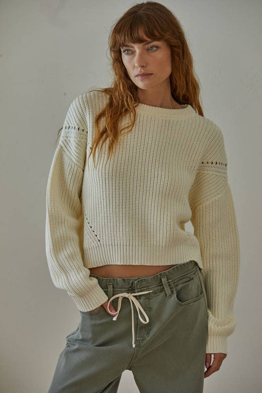 Cream Knit Sweater