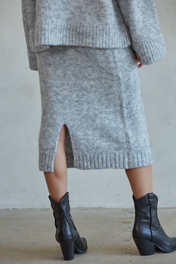 Knit Sweater Midi Skirt