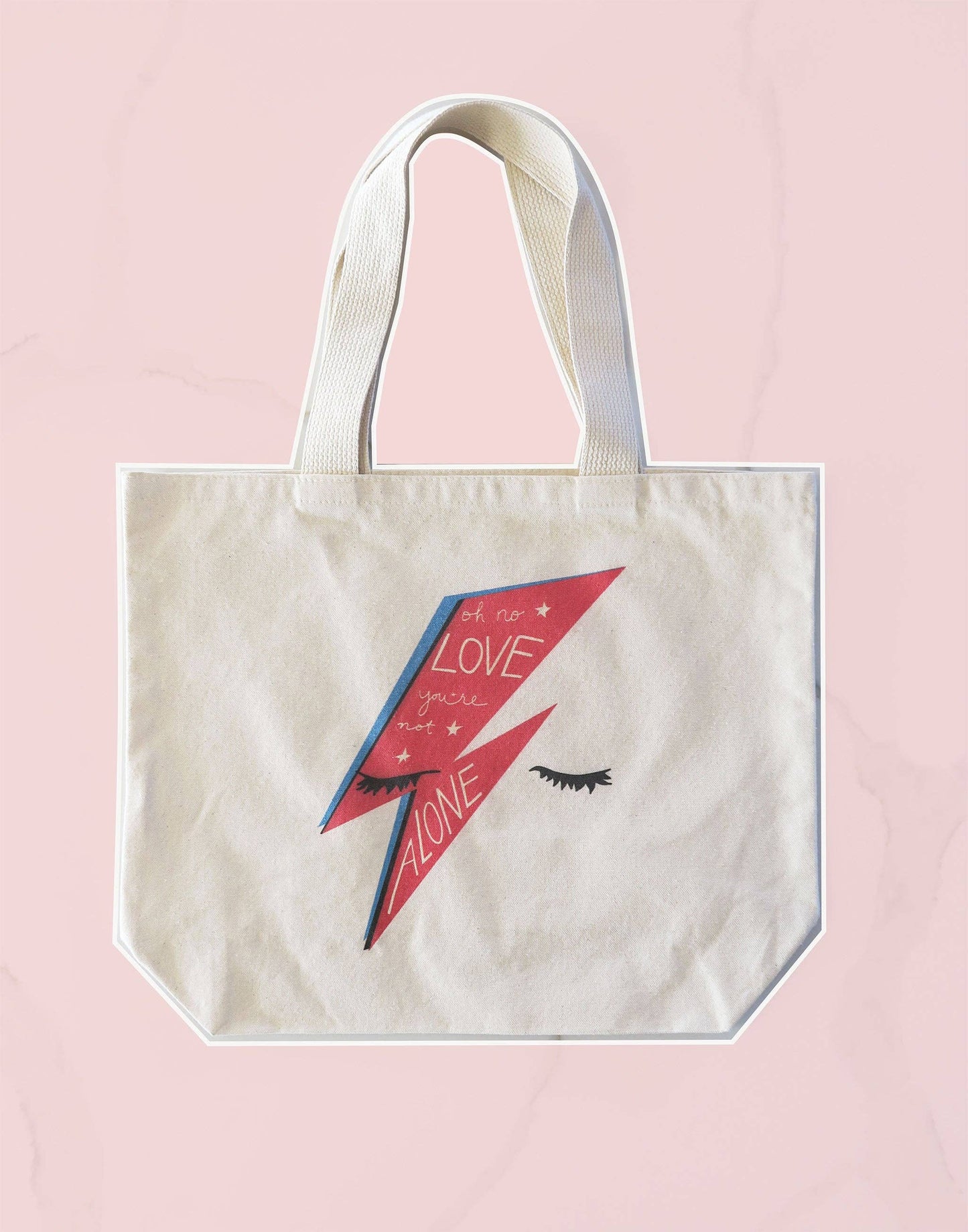 Bowie Oh No Love, You're Not Alone Tote Bag: One Size