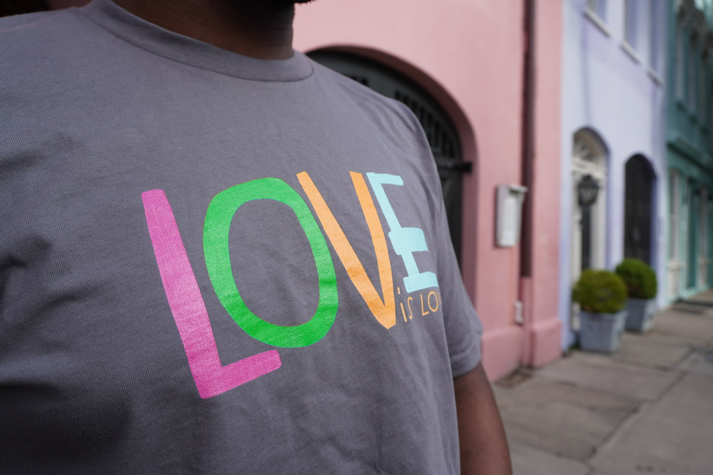 Kiira x The Works Love is Love Grey Tee