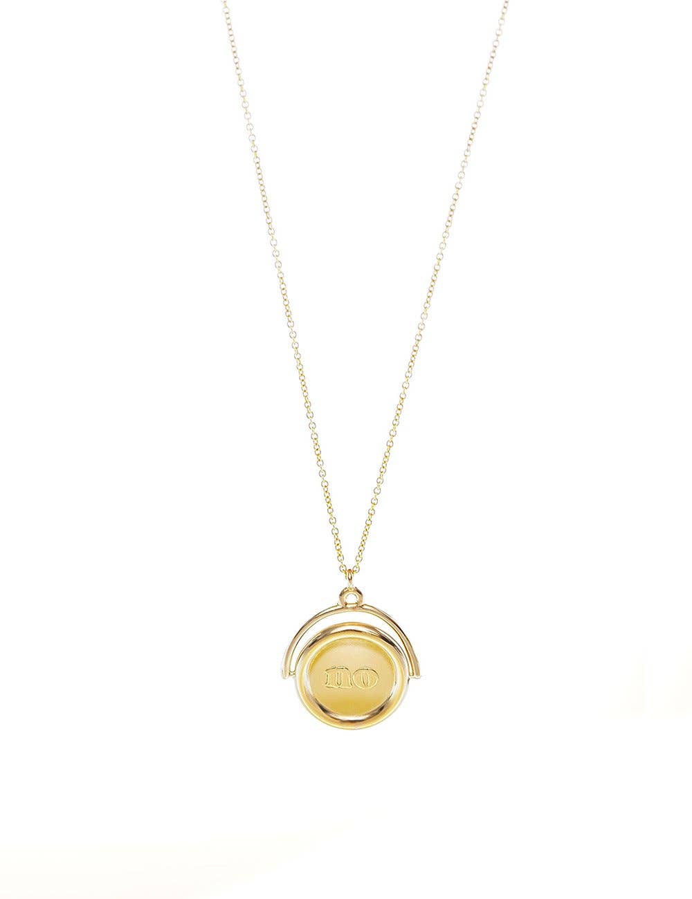 Decider Spinner Necklace: Gold Plated