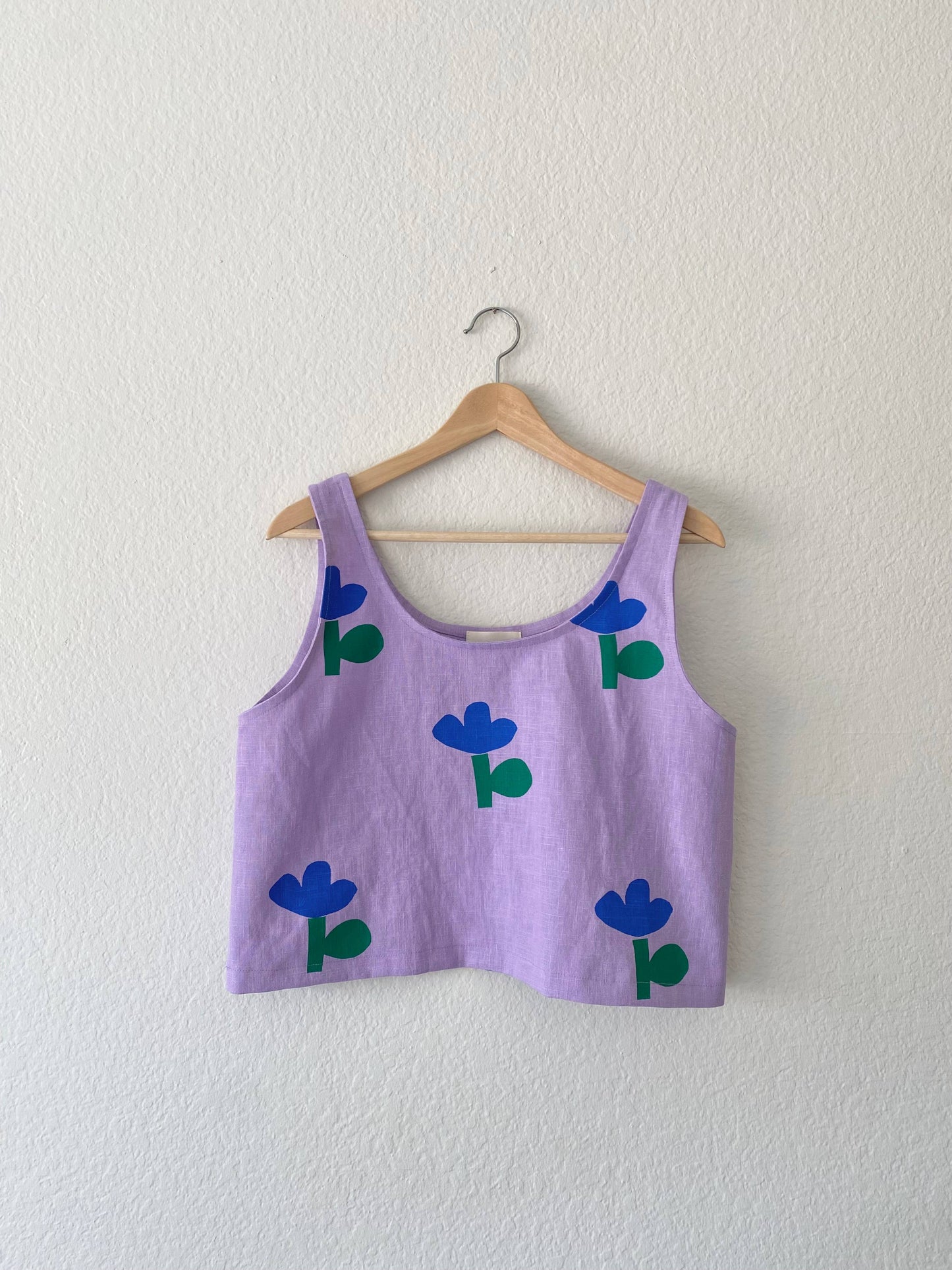 Lilac Linen Top